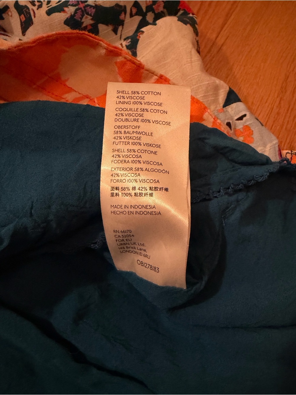Floral Tiered Maxi Dress in Teal and Orange - Picture 12 of 15